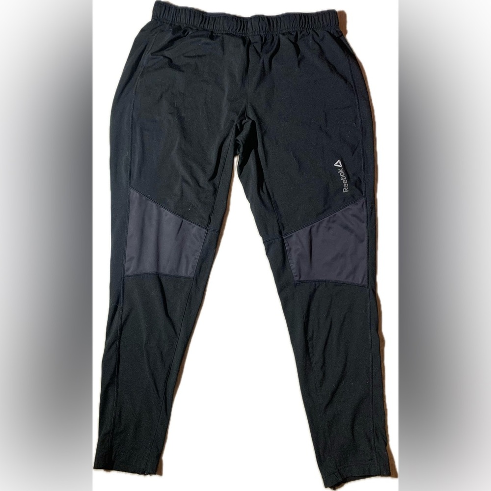 Reebok Men's Black and Gray Joggers